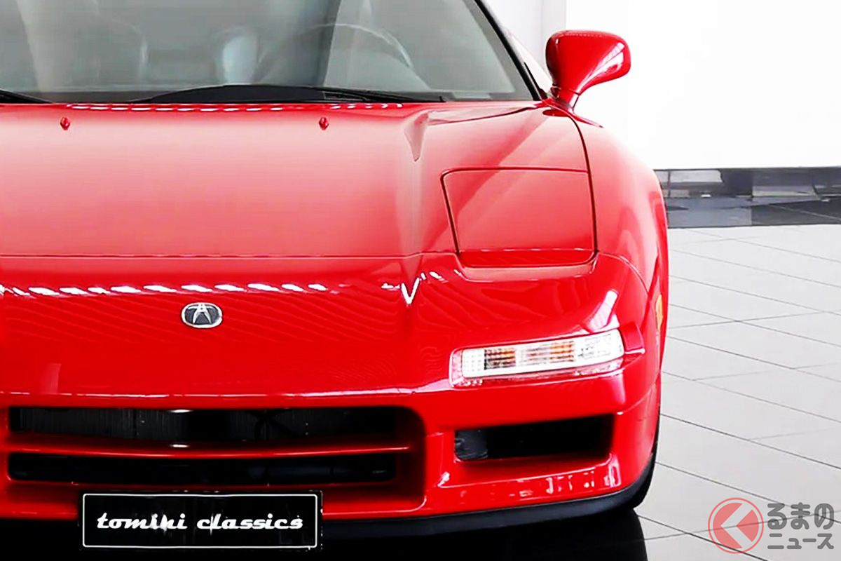 2200万円の「真っ赤な国産スーパーカー」現る!? 新車800万円のオールアルミボディ「NSX」が海外で高騰！ どんな個体？