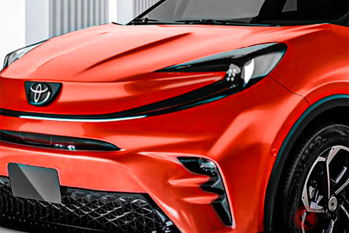 2023年にも登場か!? トヨタの“次期型”「C-HR」どんなデザイン？ 尼デザイナーが大胆予想のレンダリングを公開