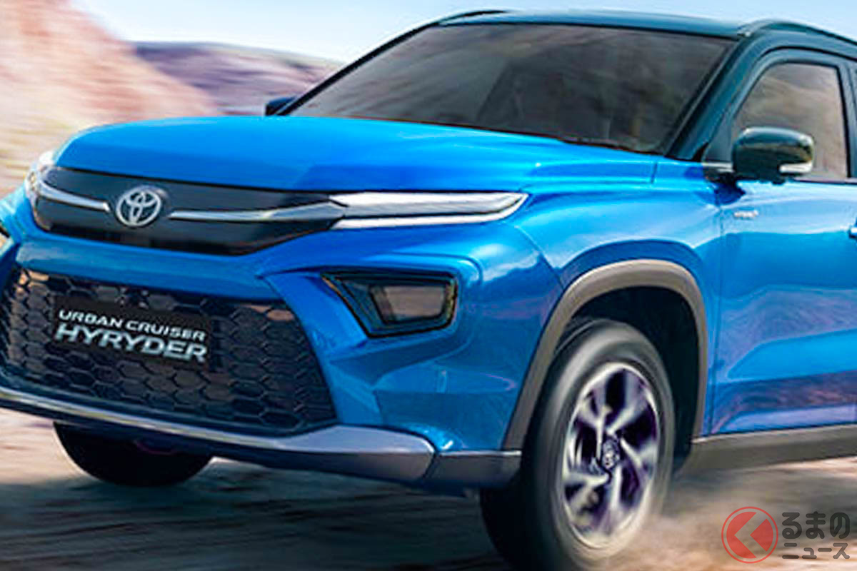 トヨタが新SUV「ハイライダー CNG」発表！ クール顔維持＆MT専用で印市場に登場!?