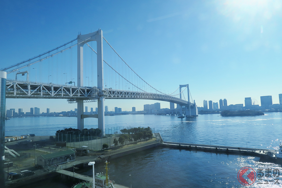 レインボーブリッジ封鎖！ 12月3日土曜日の朝7時から丸一日通行止め　首都高台場線上りで工事を実施