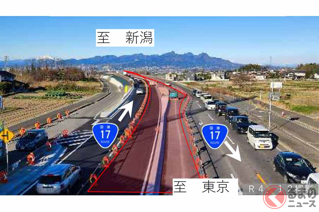 埼玉～群馬の40kmを結ぶ「上武道路」4車線区間が延伸！ 国道17号の大規模バイパス4車線化の進み具合は？