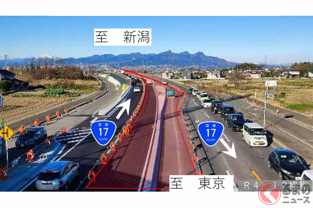 埼玉～群馬40kmを結ぶ大規模バイパス「上武道路」で4車線化進行中！ 今年度延伸に向け6月に架橋工事