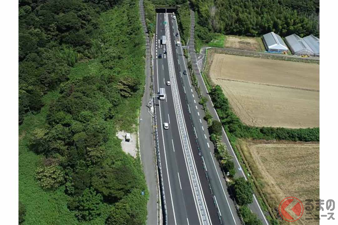 国道1号の「追突多発区間」が4車線化！ 潮見バイパスで上下線の付加車線を開放