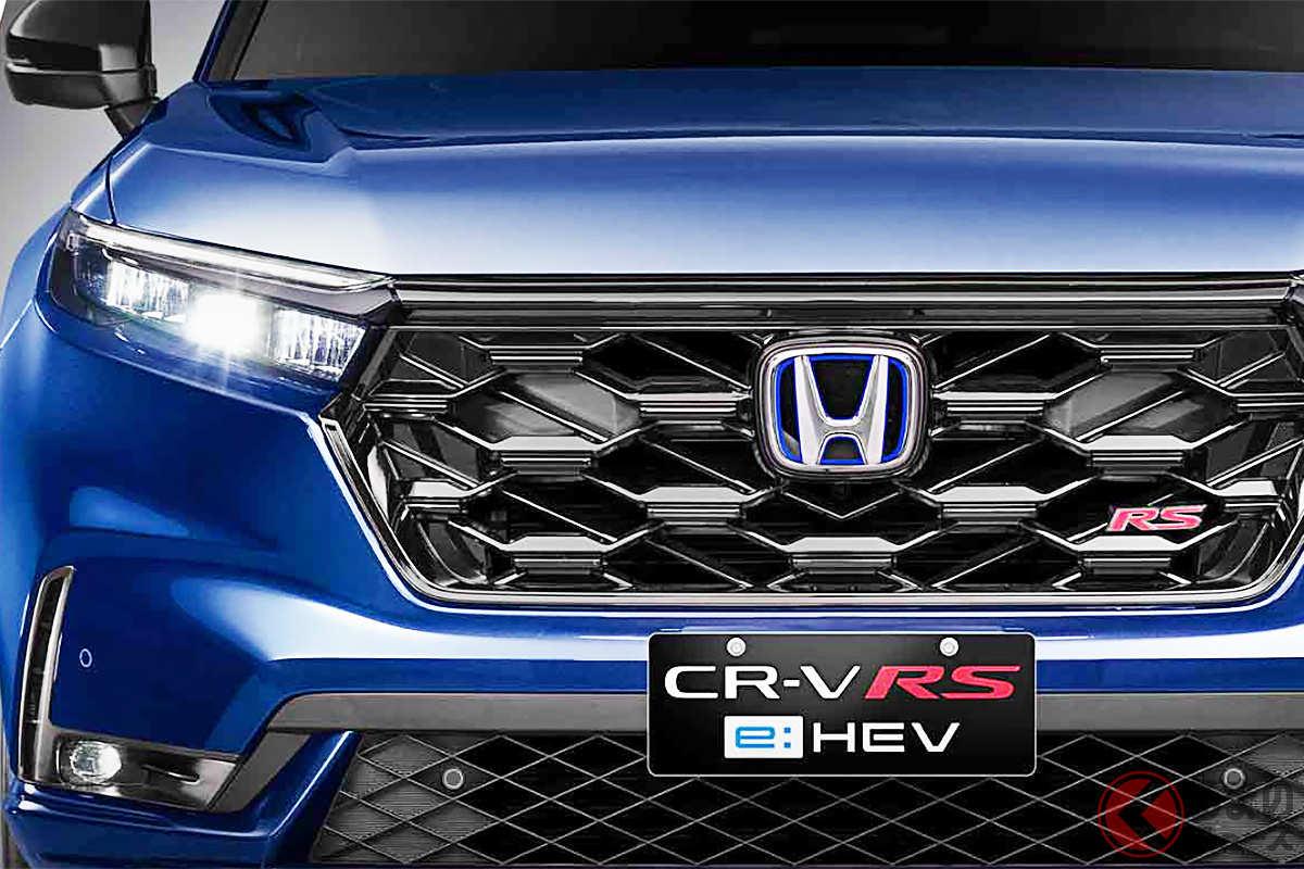 ホンダ新型「スポーティSUV」実車展示！ めちゃ速そうな「RS」もアリ！ 精悍顔の6代目「CR-V」約550万円から フィリピンで発売開始