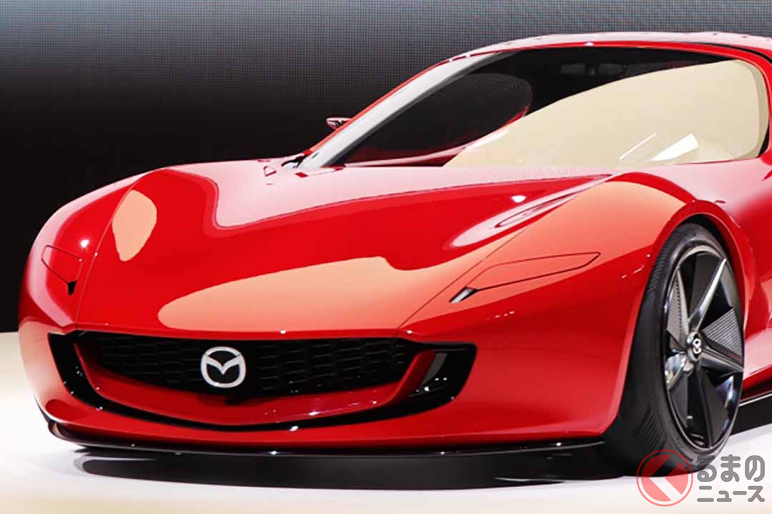 マツダが「新型ロータリースポーツカー」世界初公開！ 「RX-7」復活か!? 新型「アイコニックSP」発表