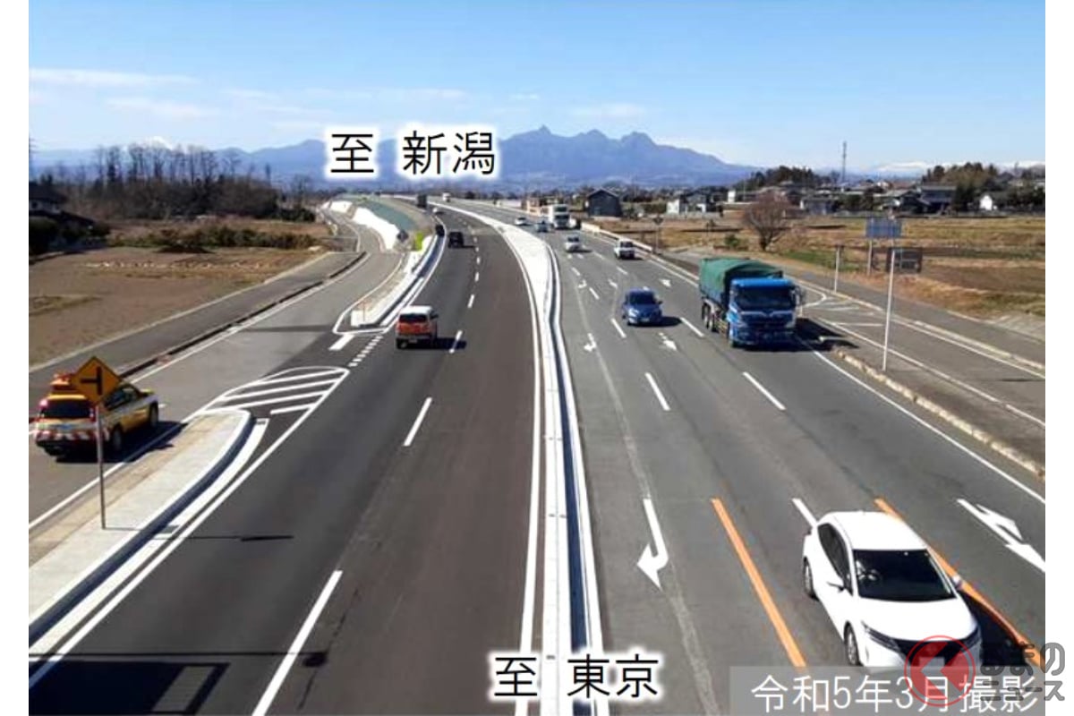 埼玉～群馬のバイパス「上武道路」さらに4車線化！ 完成まで「あと2工区」に!? 前橋市の今井町～富田町が25日開通 国道17号の&#8221;最速道路&#8221;