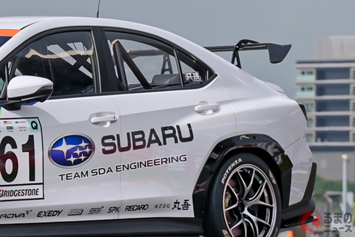 スバルが新「4ドアセダン」初公開！ 進化版「水平対向ターボエンジン」搭載!? 進化したWRX S4なのか？ 期待高まる