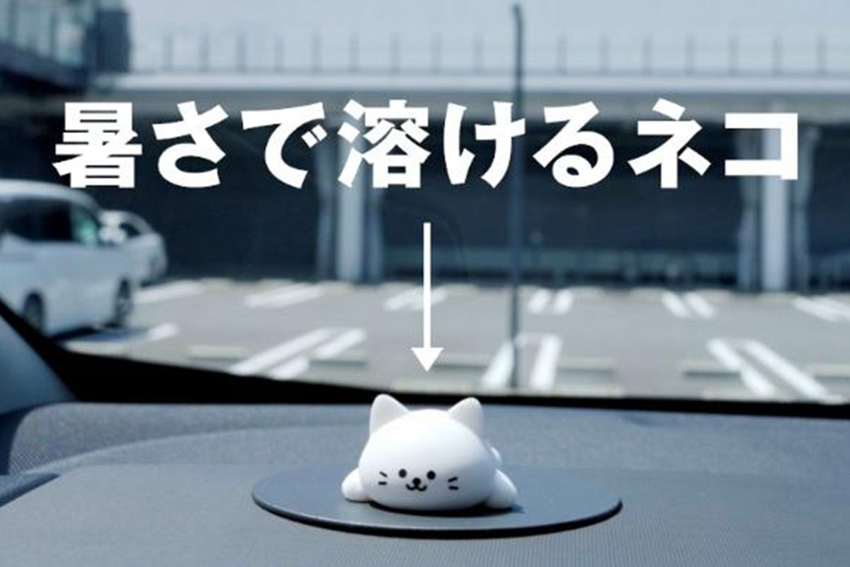 トヨタが「車内の熱中症リスク」を注意喚起！ 「ネコが溶ける」で危険性を可視化!? 大学教授が呼びかける対処法とは