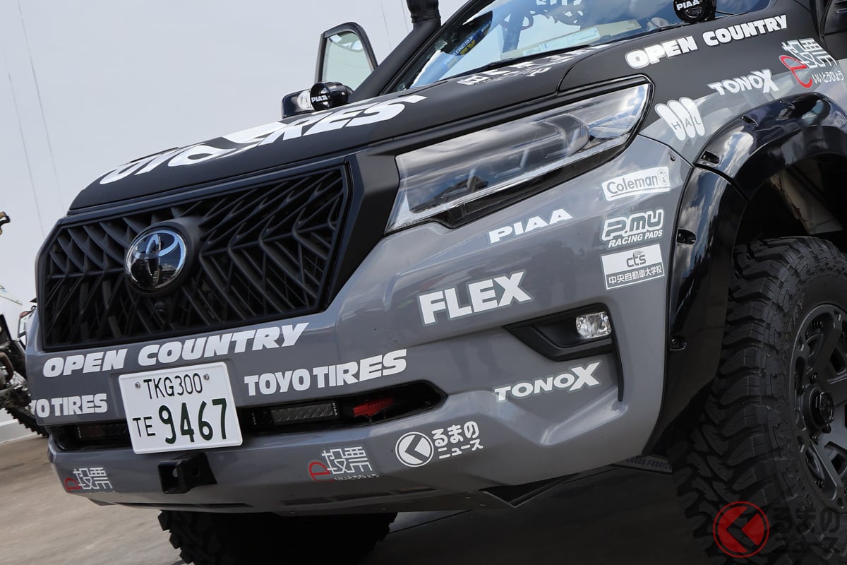 ランドクルーザープラドで挑む！「FLEX SHOW AIKAWA Racing with TOYOTIRES」5年ぶりのアジアクロスカントリーラリー参戦へ「AXCR2024レポート Vol.1」