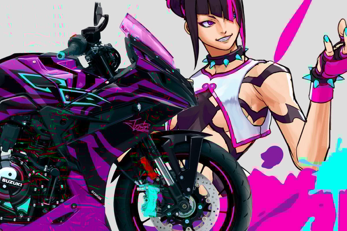 スズキが斬新「ストリートファイター6」バイクを発表！「ジュリ