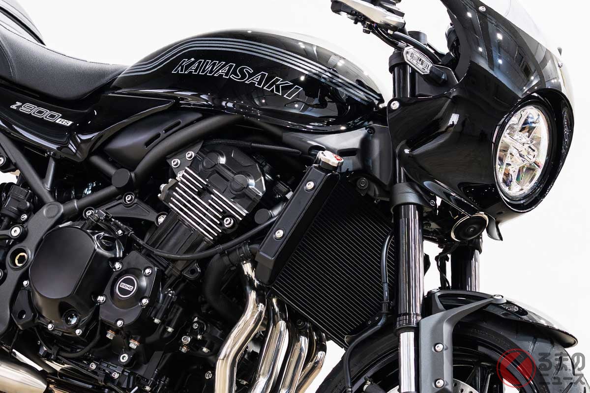 カ*バ様 Z900RS Cafe 黒　タンク カワサキ「“新型”Z900RS CAFE」登場！ プラス1万1000円でカウルが付く
