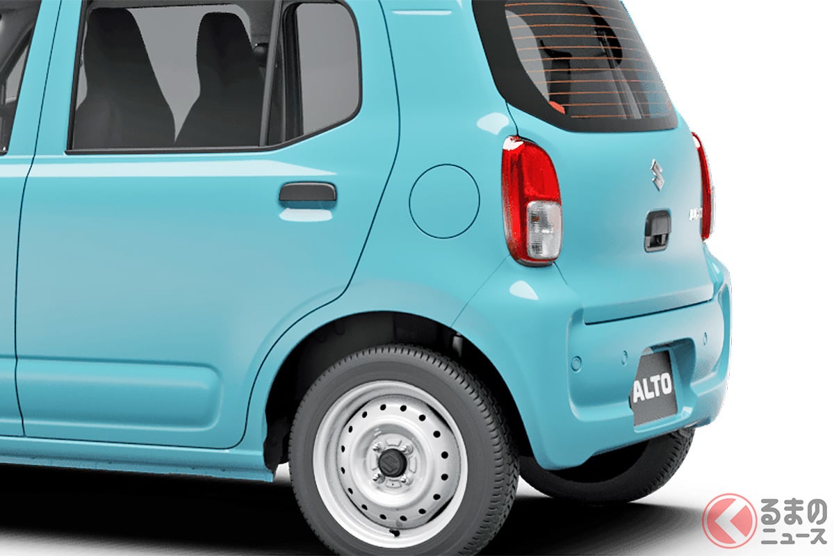 114万円！ スズキ最安の「“4人乗り”軽セダン」がスゴい！ 全長3.4m級