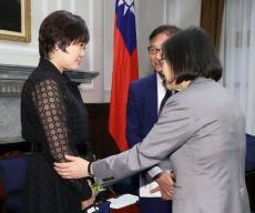 安倍昭恵さん、台湾総統と面会　蔡英文氏「友好深化の継続を」