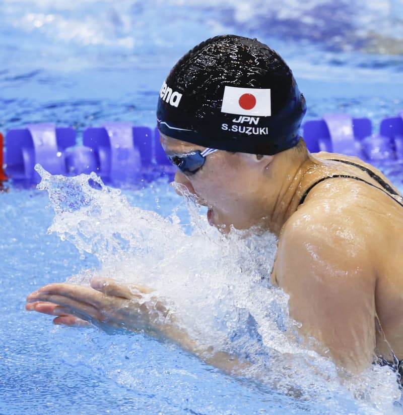鈴木聡美が女子100平8位　世界水泳第12日