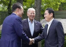 日米韓「新時代の協力」宣言　価値共有の原則文書合意へ