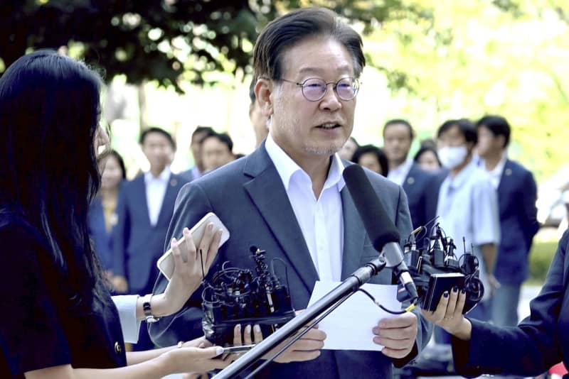 韓国野党代表に5回目の聴取　検察、北朝鮮への不正送金疑惑