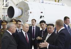 軍事技術協力に「展望がある」　プーチン氏、金正恩氏との会談で