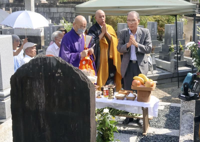 犠牲の6歳児、最後の墓前祭　甘粕事件から100年、名古屋