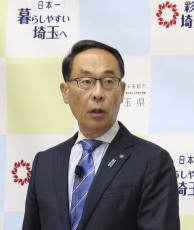 改正案の影響「否定できない」　埼玉知事、所沢市長の落選に