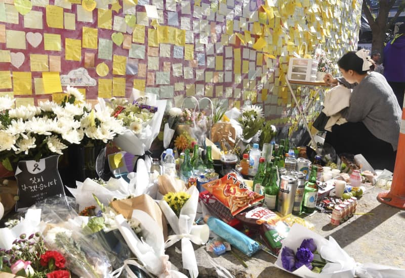 梨泰院の惨事「忘れない」　韓国雑踏事故1年で追悼式