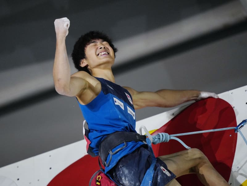 男子の安楽が五輪切符獲得　クライミング、アジア予選