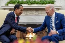 米インドネシア、関係格上げ　首脳会談、中国にらみ連携強化