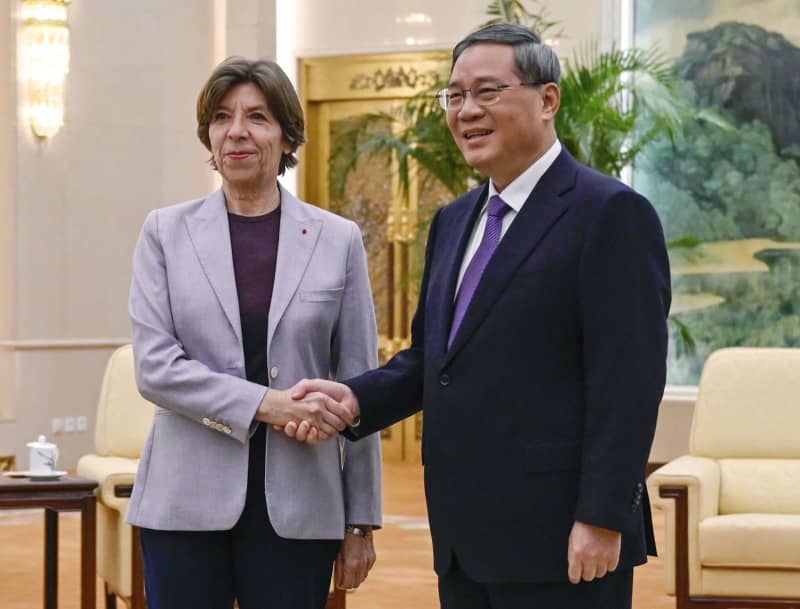 中国、仏と連携強化を強調　李強首相が外相と会談