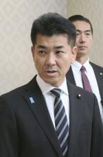 安倍派幹部の議員辞職に言及　立民・泉代表、政治資金還流巡り