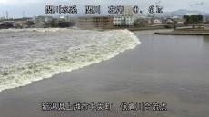 新潟・上越では堤防越え　津波、川逆流し浸水か