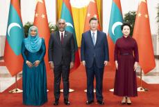 中国・モルディブ、関係格上げ　首脳会談でインドけん制
