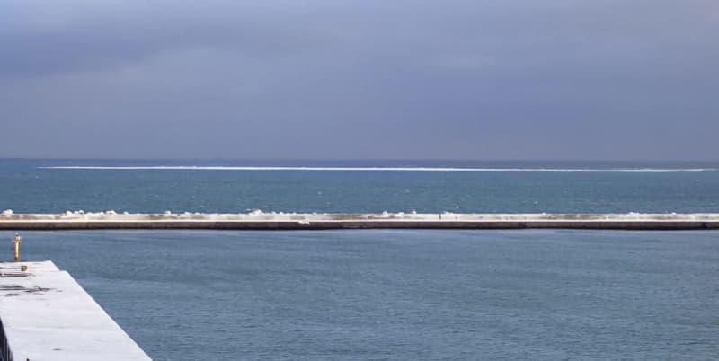 北海道紋別市で「流氷初日」　平年より5日早く