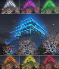 福岡城跡に「幻の天守閣」表現　春に夜間ライトアップ