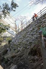 岐阜城、山上部でもてなしか　皿の破片や丸石が大量出土