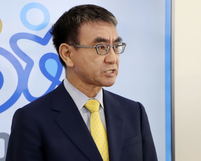 河野氏、自民に処分要求　裏金議員「一刻も早く」