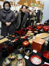 能登の被災漆器店主ら、作品出展　東京の工芸品フェア「前に進む」