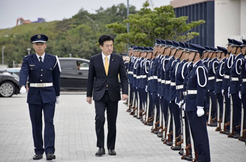 木原防衛相、辺野古を上空から視察　沖縄訪問、玉城知事と会談へ