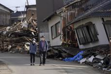 能登地震、住まい被害7万5千棟　避難1万1千人、断水継続