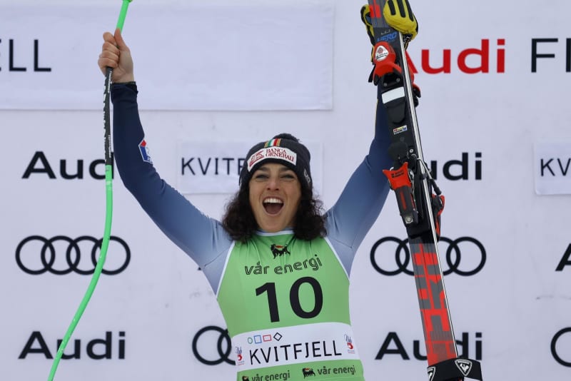 ブリニョネが今季4勝目　W杯女子スーパー大回転