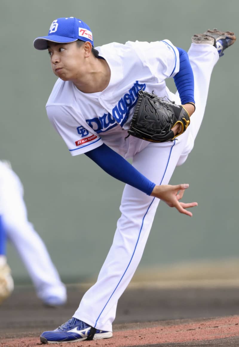 中3―2楽（19日）　中日・仲地、制球安定し好投