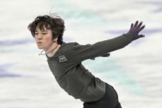 宇野昌磨、V3へ「いい結果を」　世界フィギュアで公式練習