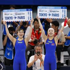 17歳成田、33歳鈴木ら五輪へ　競泳代表選考会、大橋は落選