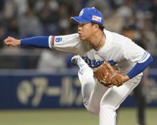 中4―3ロ（22日）　中日開幕投手の柳、1失点の好投