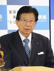 「県職員は野菜売りと違う」　静岡・川勝知事、入庁訓示で