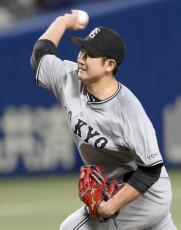 中0―2巨（4日）　菅野が7回無失点で今季初勝利