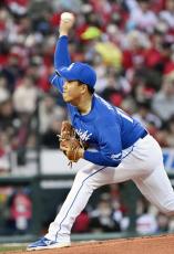 広0―1中（5日）　柳、無失点好投で今季初勝利