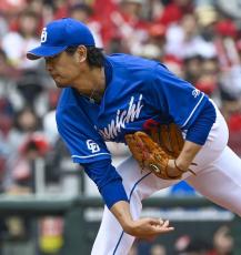 広0―4中（6日）　涌井が今季初勝利