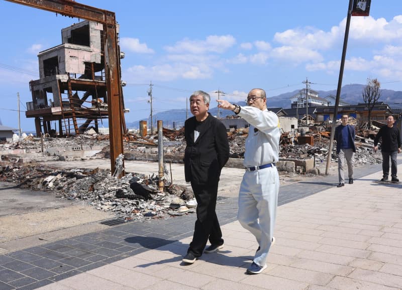 建築家の隈研吾さんが輪島市視察　復興アドバイザー就任