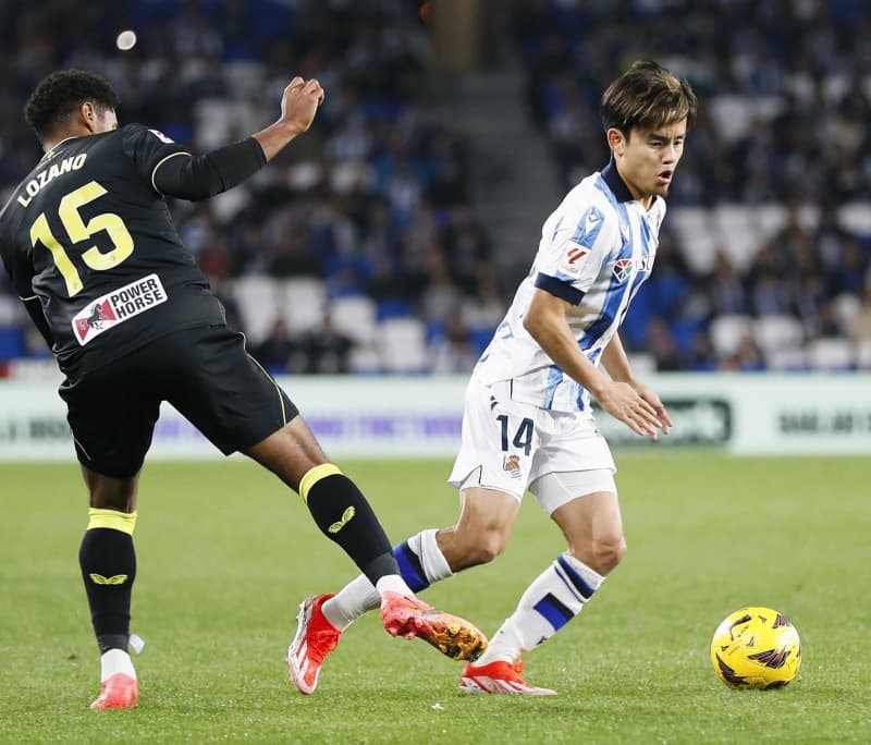 久保は後半途中から　サッカーのスペイン1部