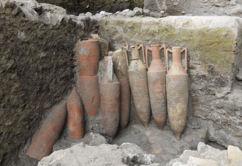 初代ローマ皇帝別荘か、伊南部　大噴火で埋もれた遺構発見