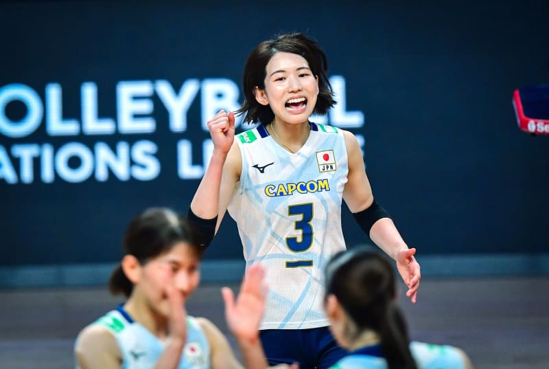 日本、フランスに勝って4勝目　バレー女子ネーションズリーグ